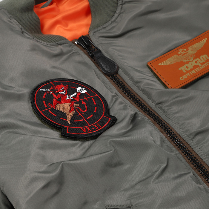 自衛隊グッズ BUZZ RICKSON MA-1 TOPGUN 仕様 カスタムフライト