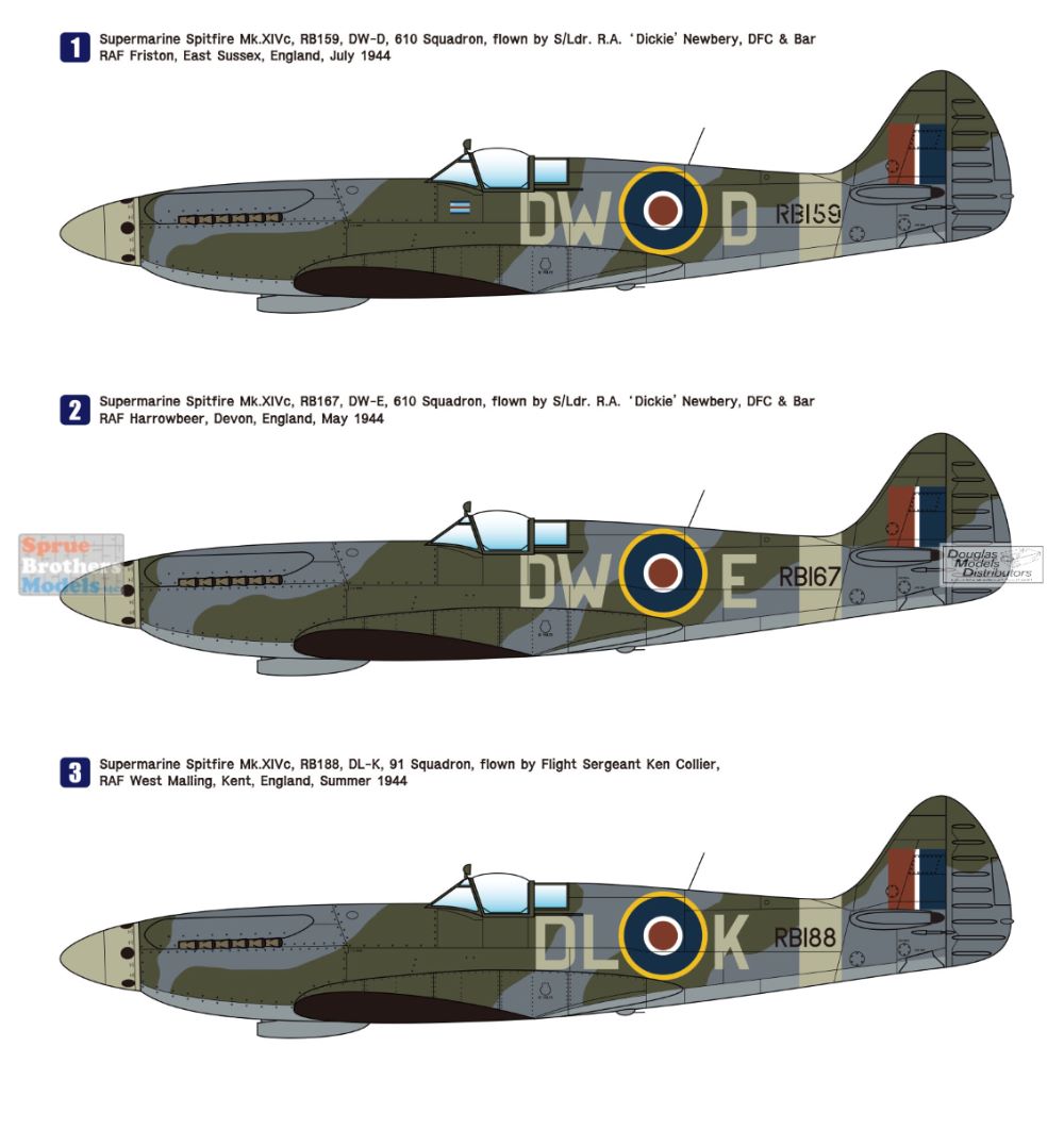 WPD14817 1:48 Wolfpack Spitfire Mk.XIVc - Sprue Brothers Models LLC