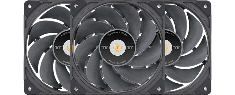Thermaltake TOUGHFAN EX12 Pro PWM Fan - Swappable Edition (3 Pack