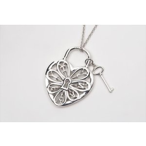 TIFFANY&Co[ティファニー] フィリグリーハート& キーペンダント（M