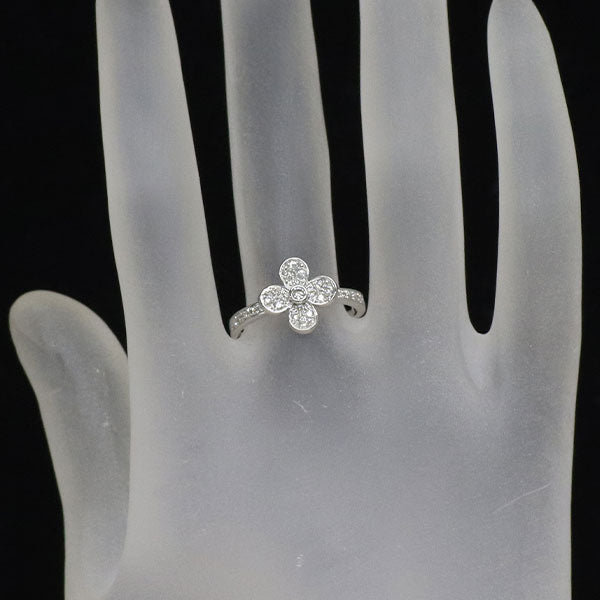 ヴァンドーム青山 K18WG ダイヤモンド リング 0.25ct フラワー