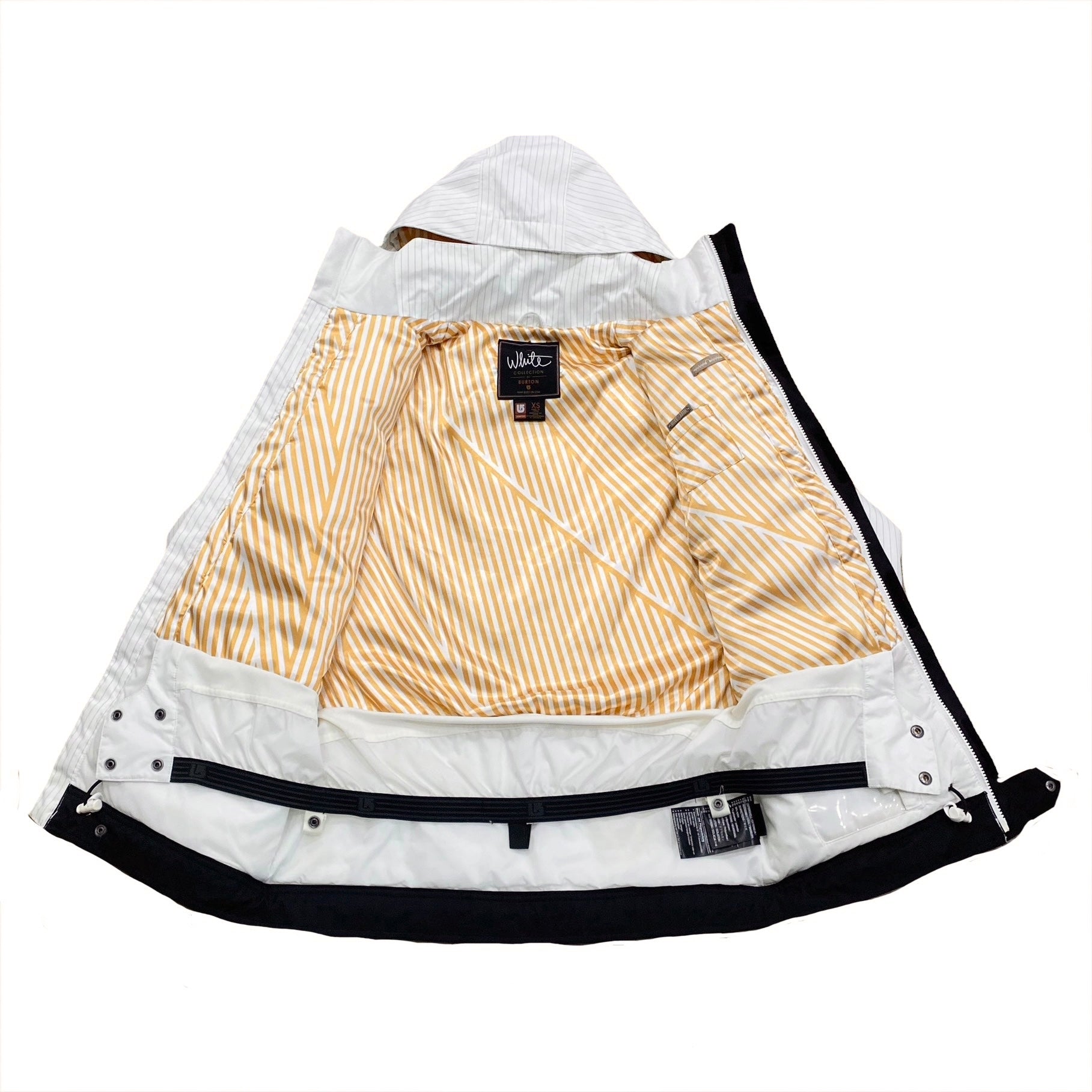 Burton The White Collection Heaven's Reward Pinstripe Snowboard