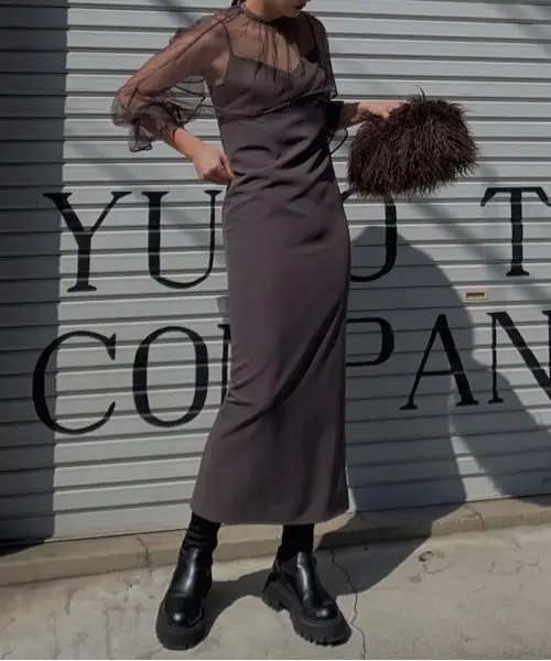 Mサイズ】UND RENEE CUTWORK DRESS Ameri VINTAGE（アメリヴィンテージ