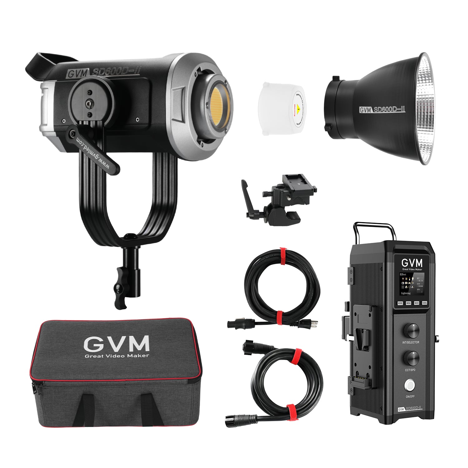 GVM SD600D-II 600W アップグレード バイカラー LED ビデオライト