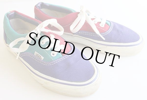 90s USA製 VANSバンズ ERAエラ マルチカラー 4☆スニーカー