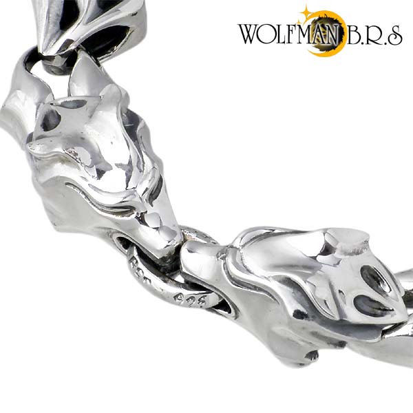 WOLFMAN B.R.S (ウルフマンB.R.S) ウォー ウルフ W ヘッド シルバー