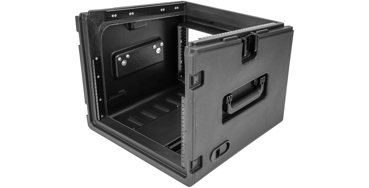 10U Top 6U Compact Rolling Rig Case | TSA Locks