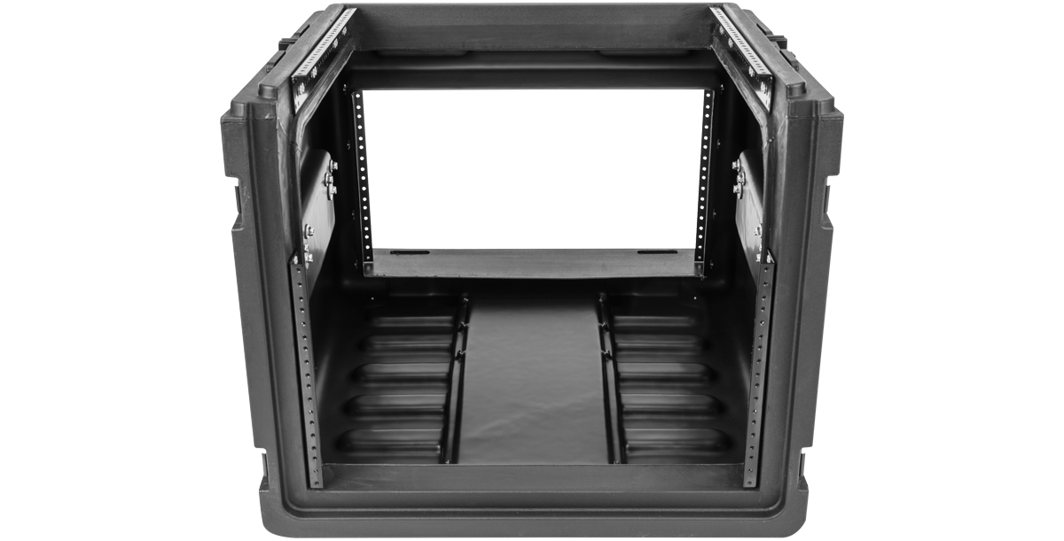 10U Top 6U Compact Rolling Rig Case | TSA Locks