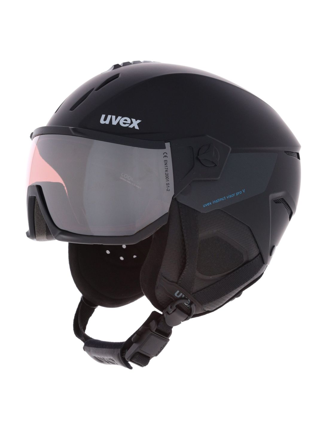 Uvex, Instinct Visor Pro V ski helmet with visor unisex Black Matt