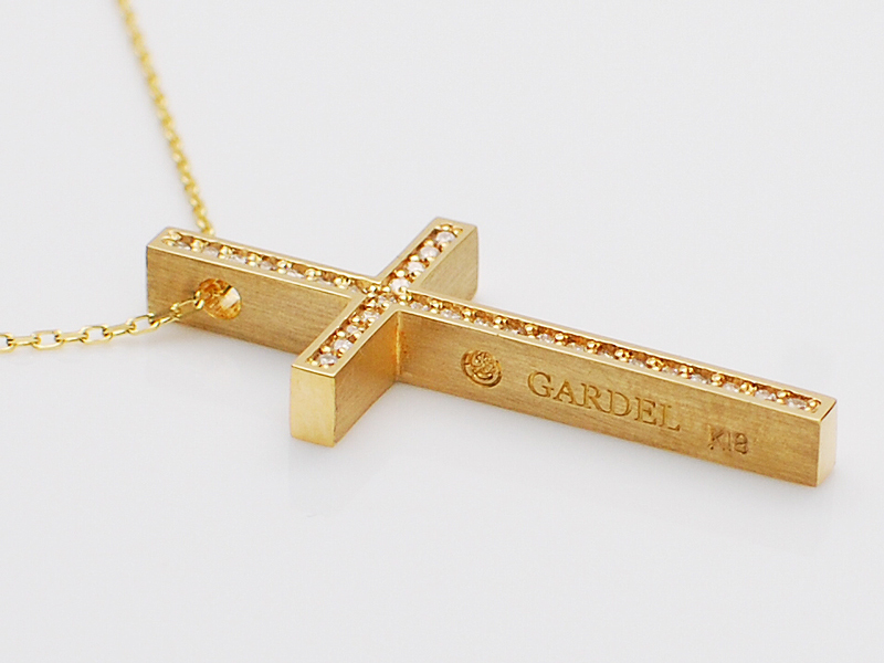 TWO ME CROSS NECKLACE/YG+DIA/GARDEL（ガーデル） - DEFI - シルバー