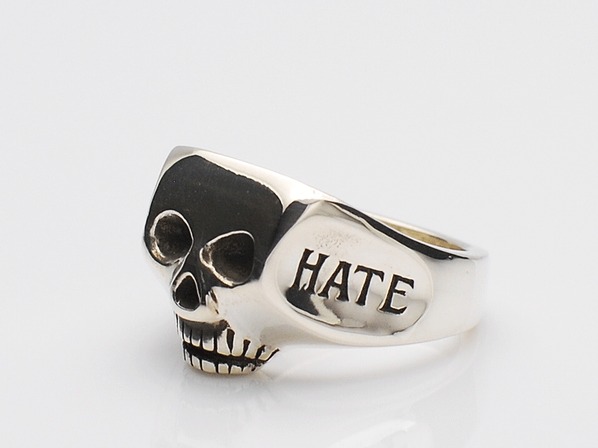 JIM SKULL RING/LOVE HATE/FLASH POINT（フラッシュポイント） - DEFI