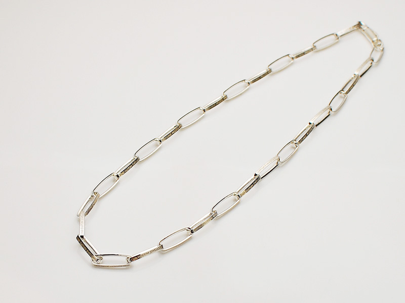 HALF ROUNDED NARROW CHAIN NECKLACE/END（エンド） - DEFI - シルバー