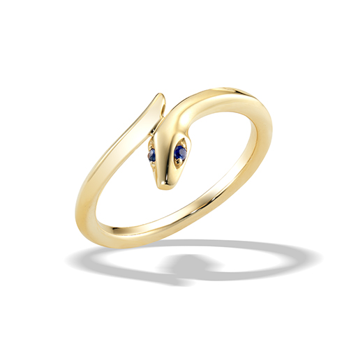 PYTHON KNOT PINKIE RING(2JR0518)K10 ピンキーリング｜スター