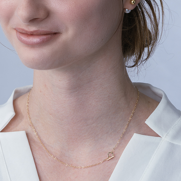 SPARKLE TEXTURE NECKLACE(2JN1136)K10 ネックレス｜スタージュエリー