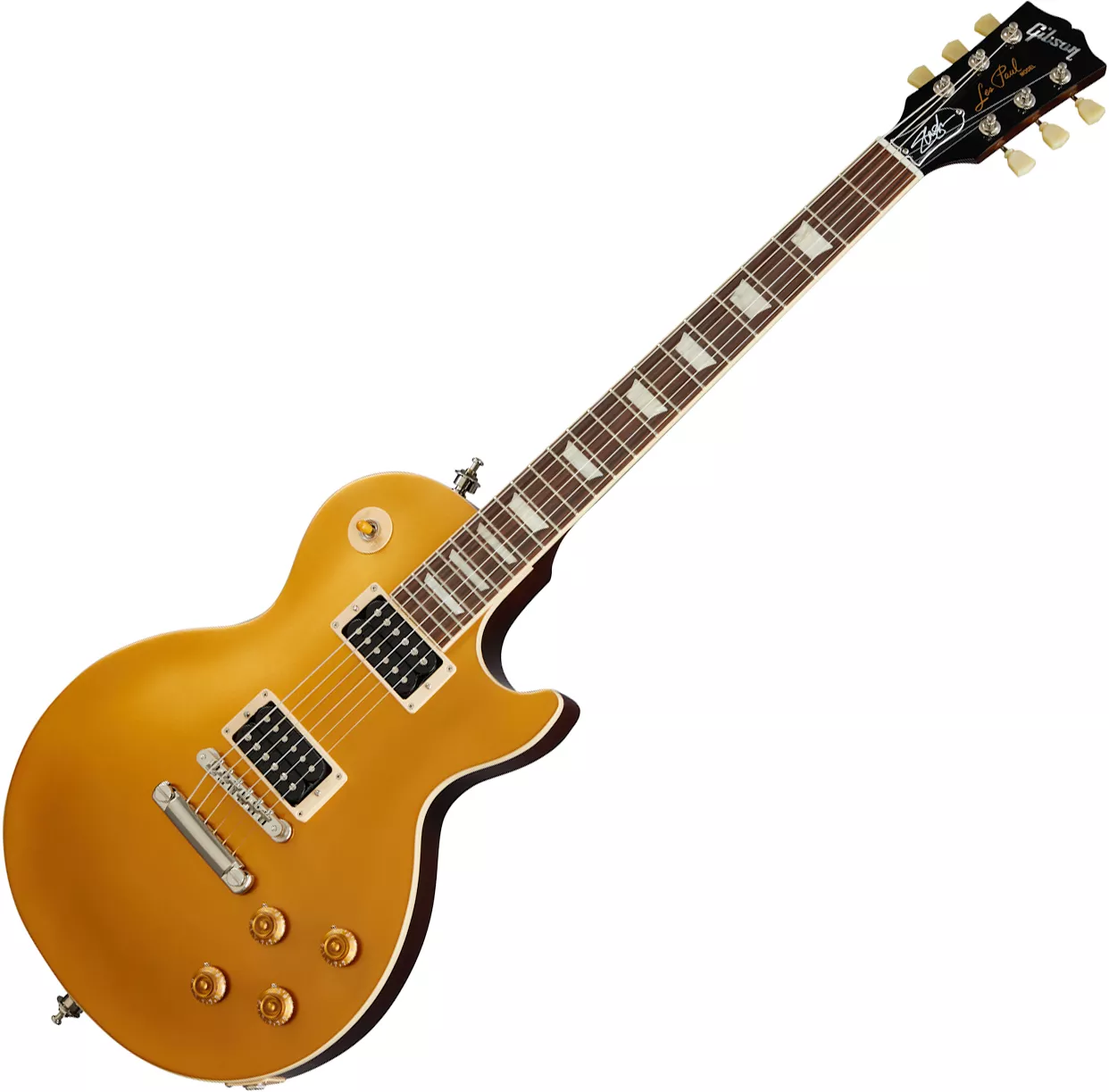 Gibson Slash Victoria Les Paul Standard Goldtop - gold Single cut