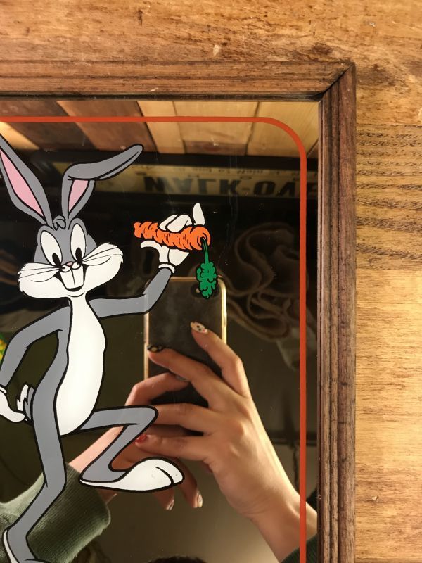 Warner Bros Looney Tunes “Bugs Bunny” Pub Mirror バッグスバニー