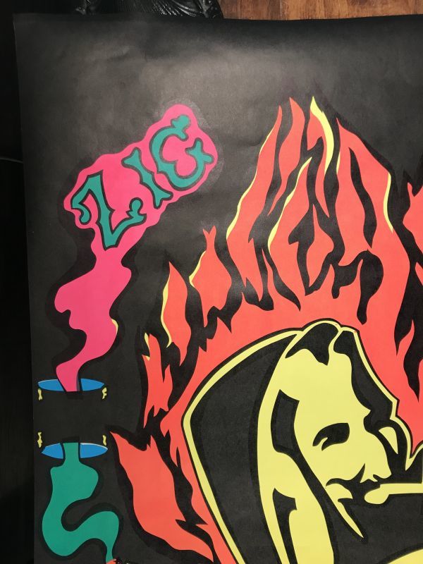 Zig Zag Man Big Brother Black Light Poster ジグザグ ビンテージ