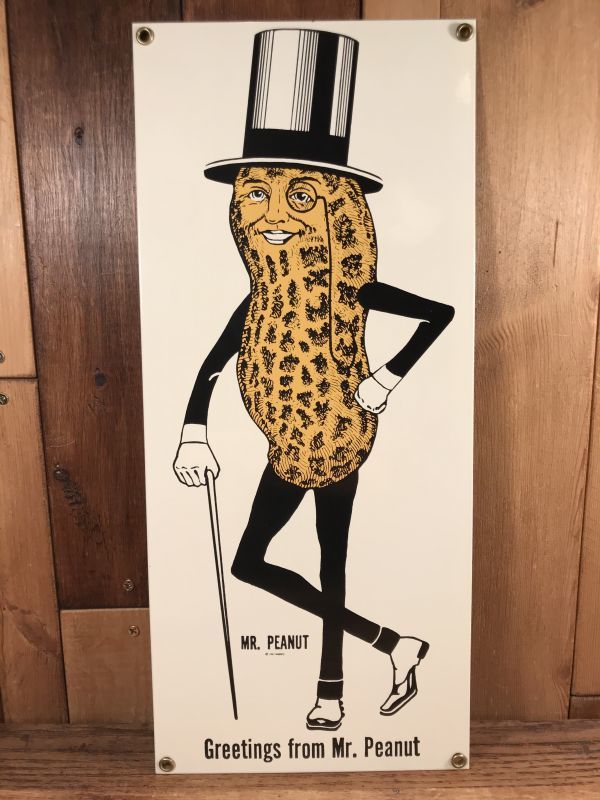Planters Mr.Peanuts Metal Sign ミスターピーナッツ ビンテージ