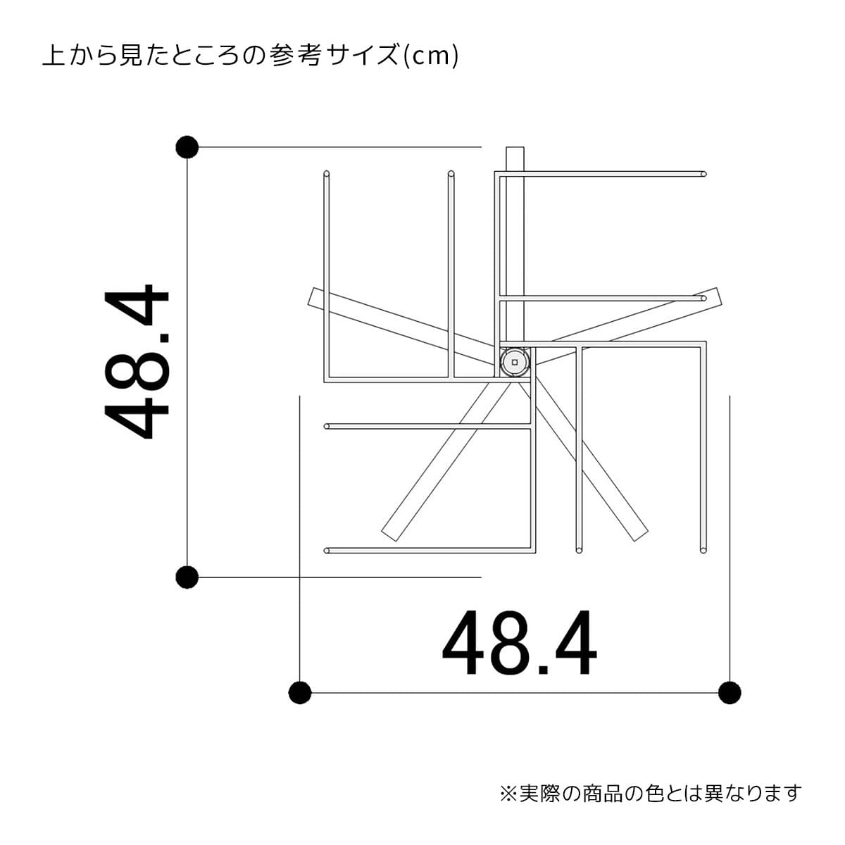 卍4段回転小物掛け〔ストエキオリジナル〕 ホワイト