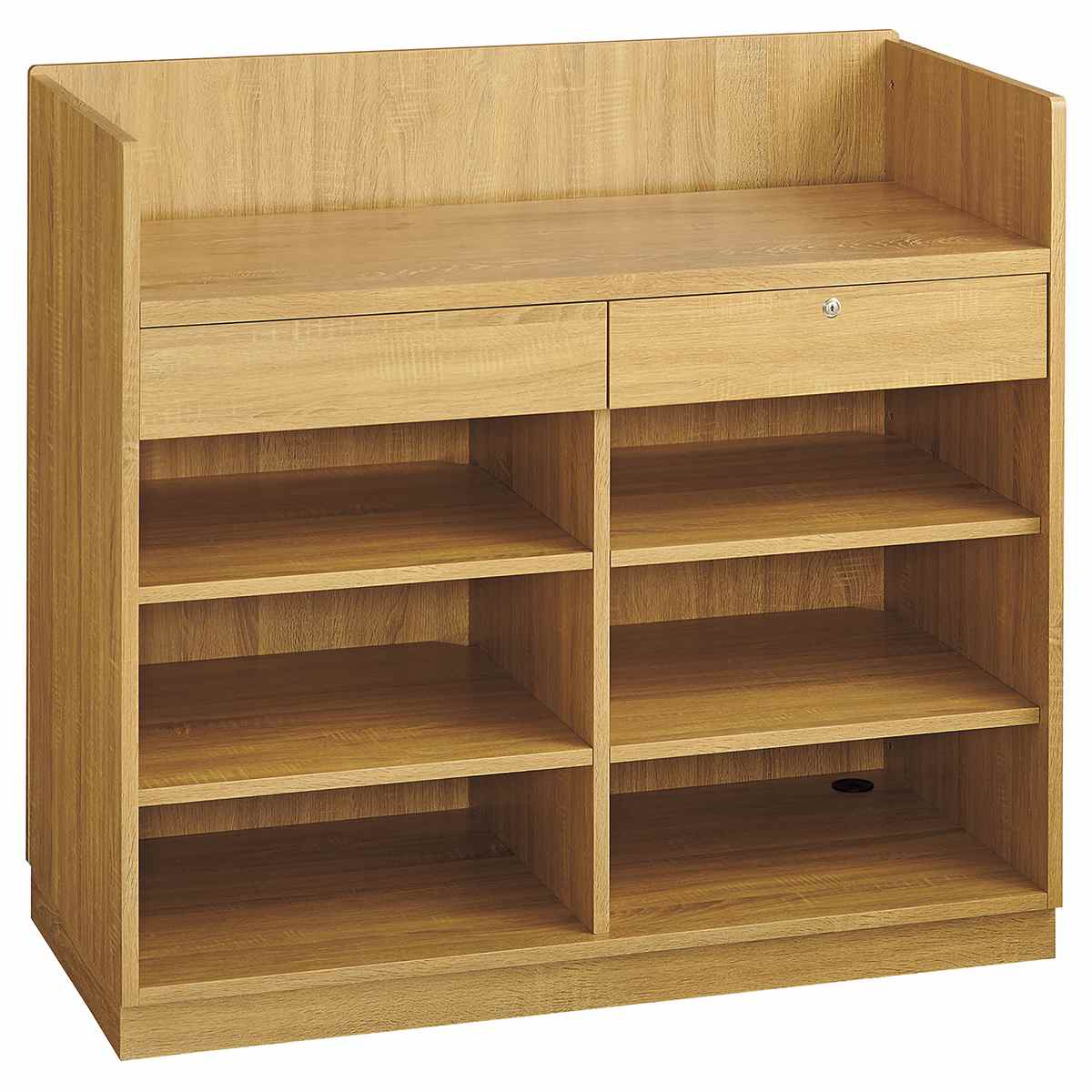 レジカウンター 三方枠タイプ 幅120cm ラスティック柄〔ストエキ