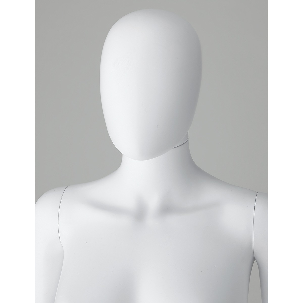 PP製全身マネキン用頭部パーツ〔ストエキオリジナル〕 婦人 白
