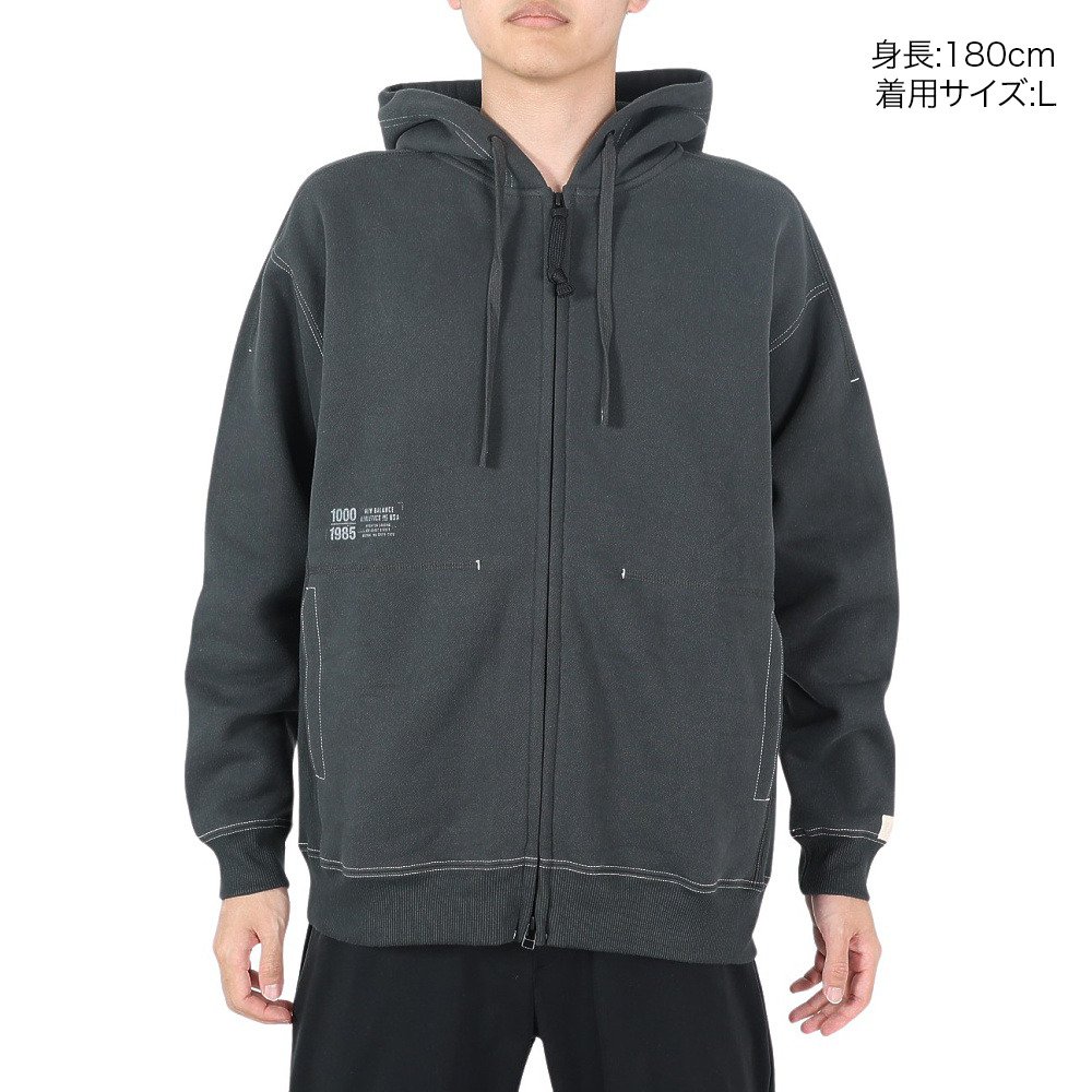 ニューバランス（new balance）（メンズ）パーカー メンズ 裏起毛 1000