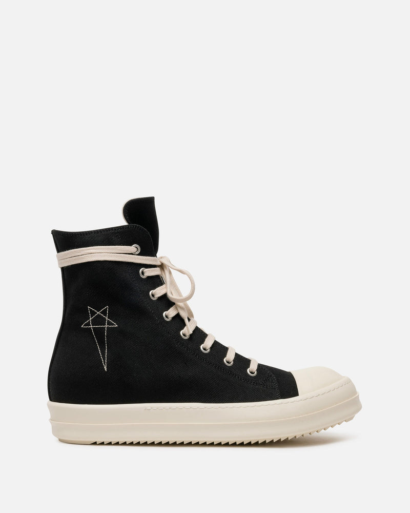 Overdyed Denim Ramones in Black/Pearl – SVRN