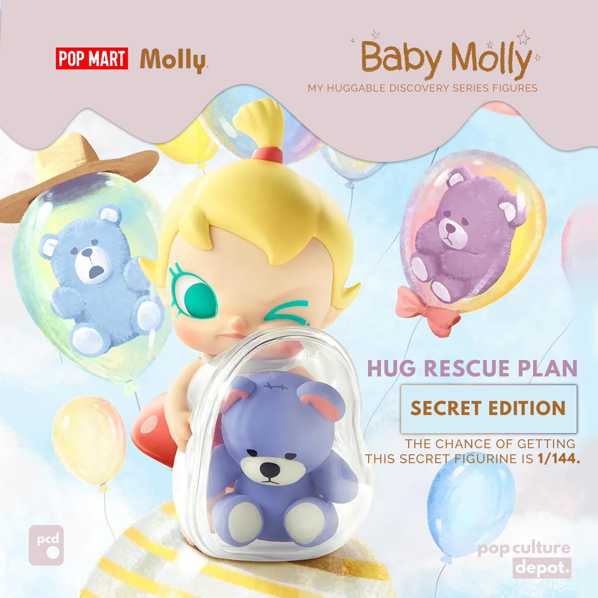 Baby Molly - My Huggable Discovery Series Figures Blind Box – POP