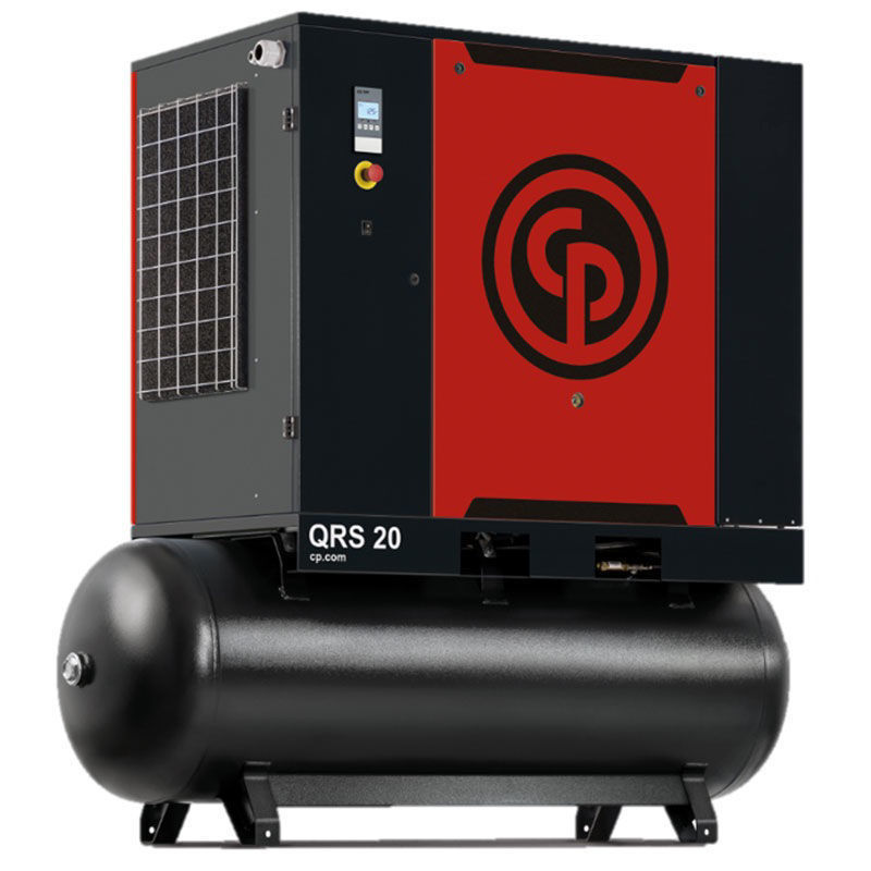 Chicago Pneumatic QRS 20 125 TM 20 HP Tank Mounted Quiet Rotary