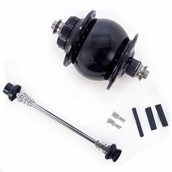 SON delux Dynamo Hub - 32h Centerlock Disc in Black | Perennial Cycle