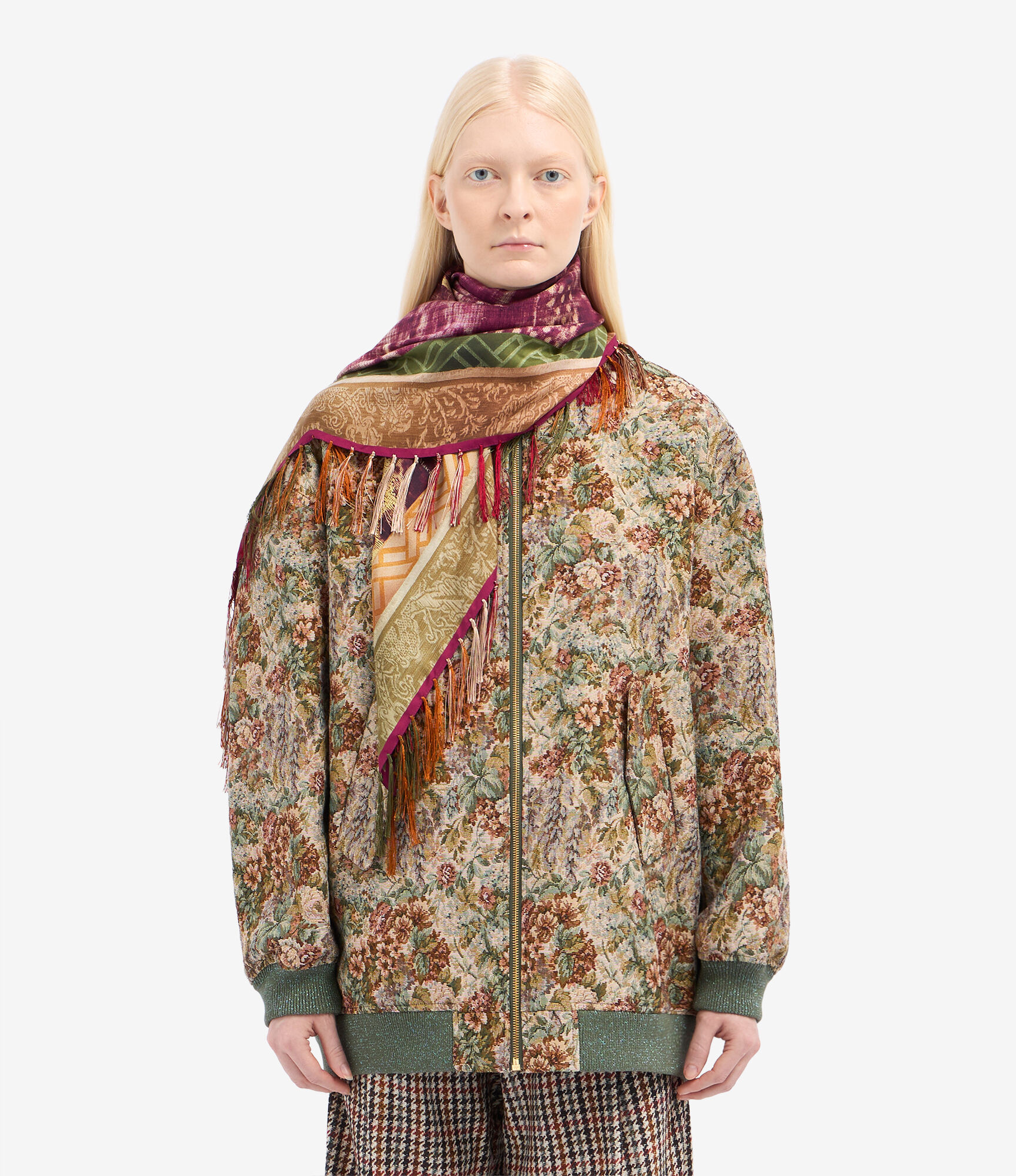 ALOEUW Scarf Silk 100x100 in Multicolor | Pierre-Louis Mascia®