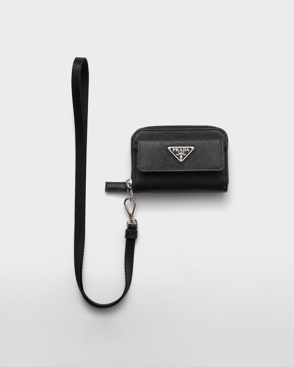 ブラック サフィアーノレザー コインケース | PRADA