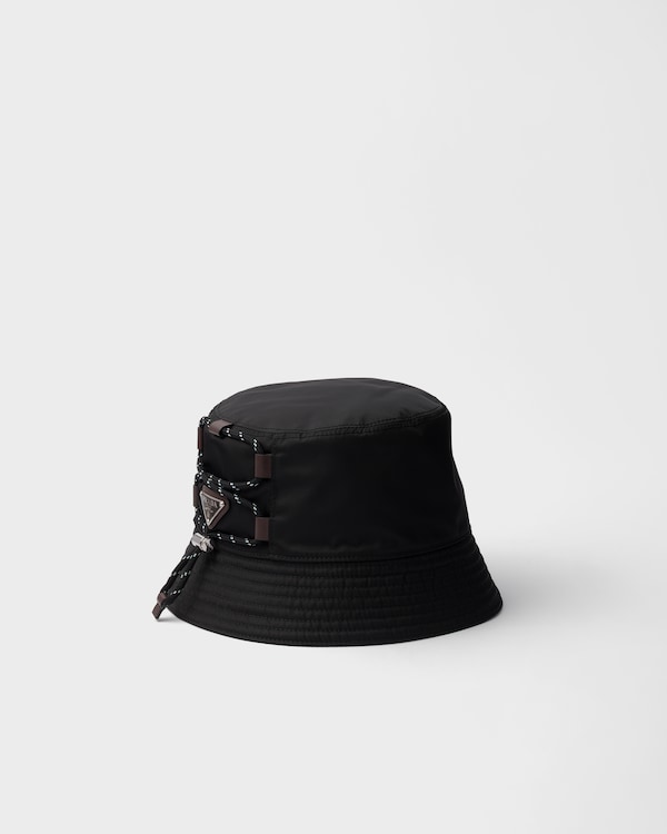 ブラック ドリル ベースボールキャップ | PRADA