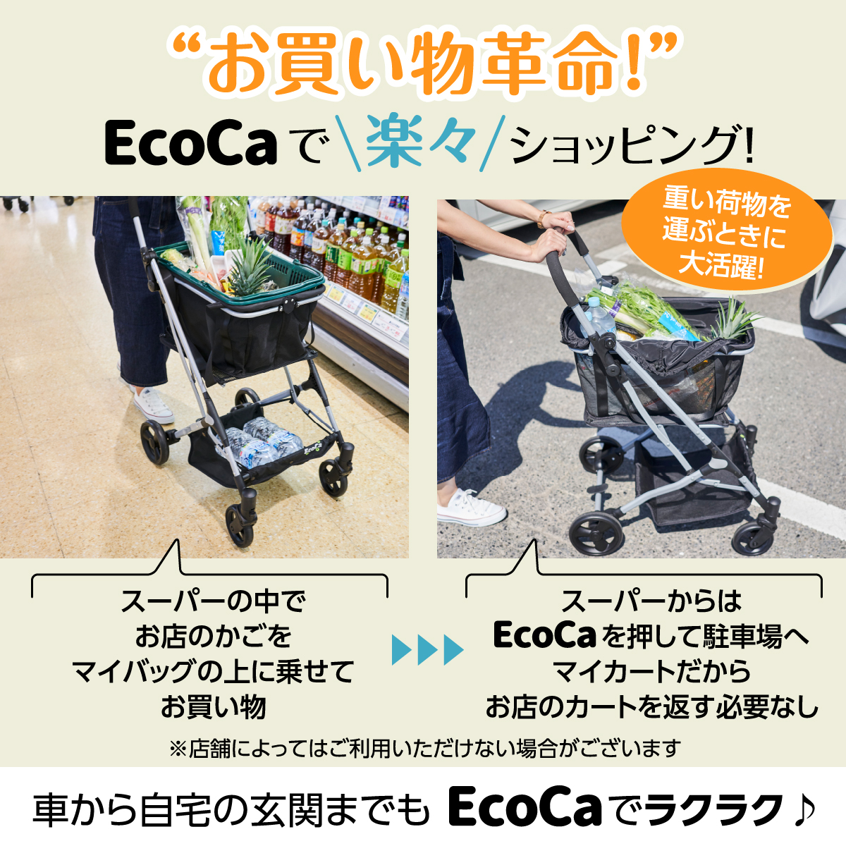 セット】Ecoca エコカ クラシックブラック（本体＋マイバッグ
