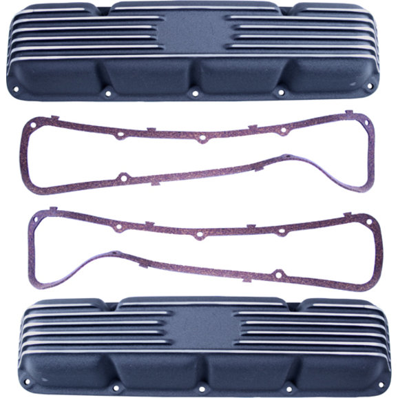 OMIX 17401.13 Aluminum Valve Cover Kit in Black for 66-91 Jeep CJ