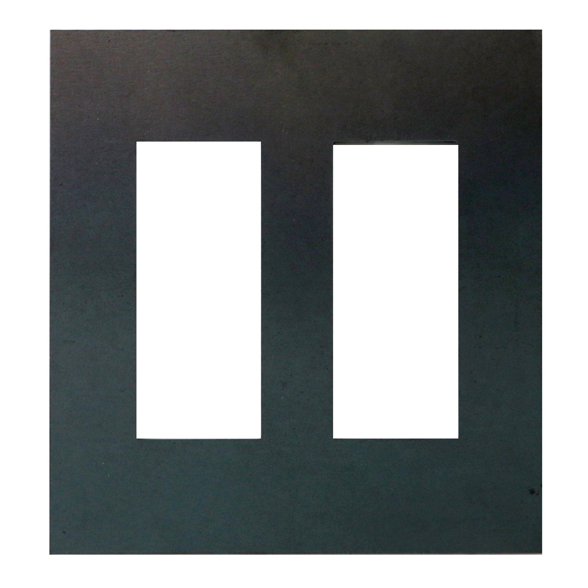 メタルスイッチプレート 鉄 2連 3口用 | LT-PS009-19-G141 | スイッチ