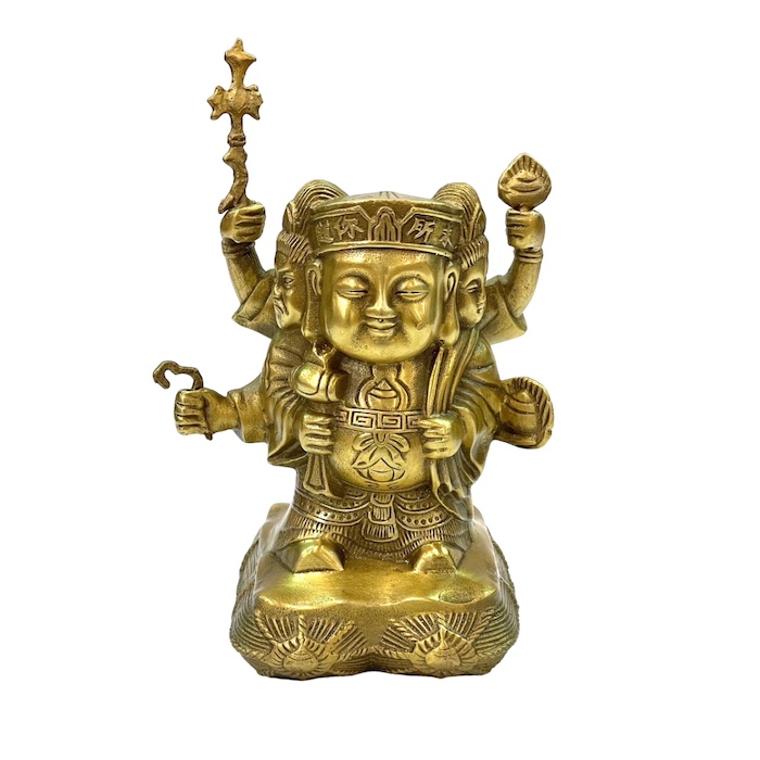 楽天市場】三面大黒 大黒天 七福神 銅 金 ゴールド 秀吉の出世守り本尊