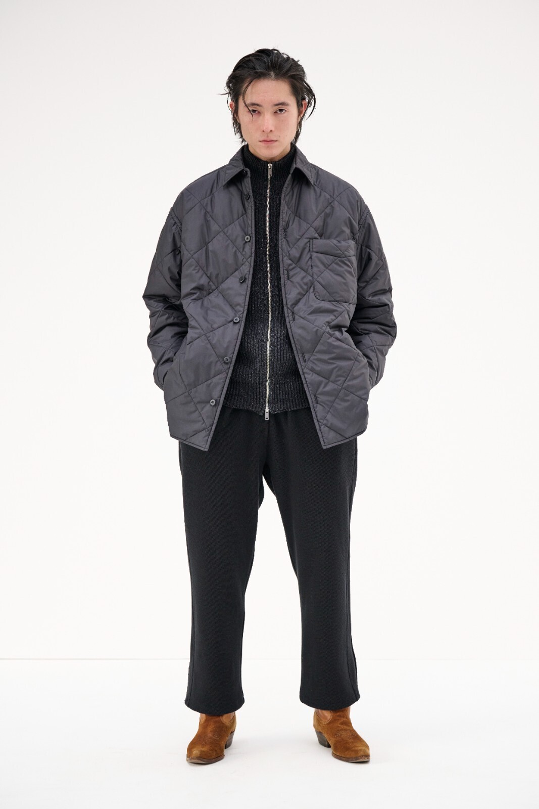 インディゴヤーンドライバーズニット -ワンウォッシュ- - セブンバイ