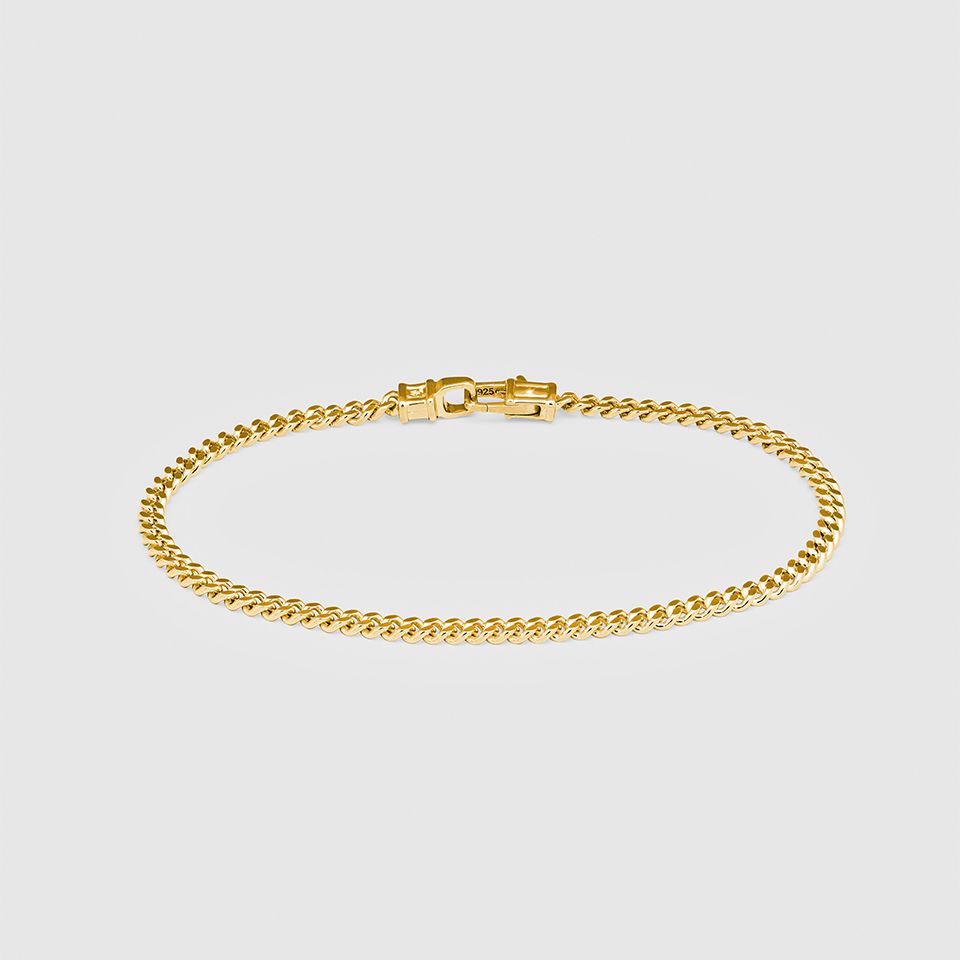 TOMWOOD - Curb Bracelet M Gold 7Inch / カーブ ブレスレット(17.8cm