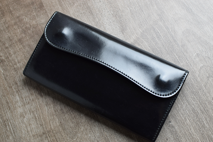 シェルコードバン×型押しイングリッシュブライドル革小物シリーズ