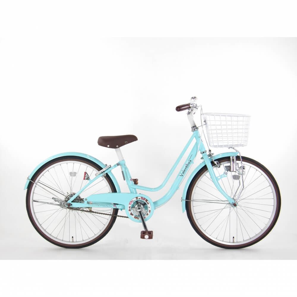 22インチ 身長120～135cm 子供用自転車 バレンタイン2（ミントブルー