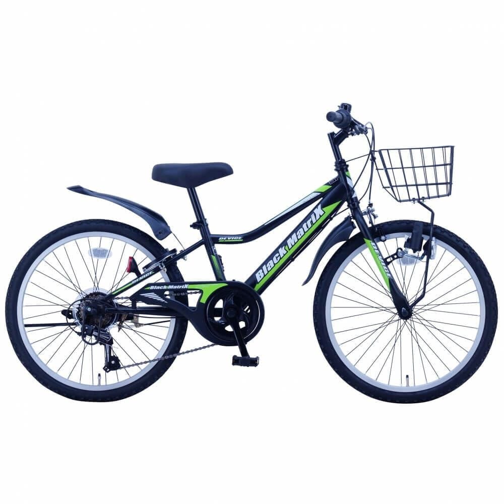 22インチ 身長120～135cm 子供用自転車 ブラック マトリックス