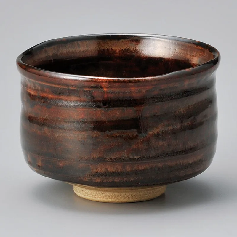 古瀬戸茶盌（木）六兵衛作(抹茶碗)|食器通販の陶磁庵