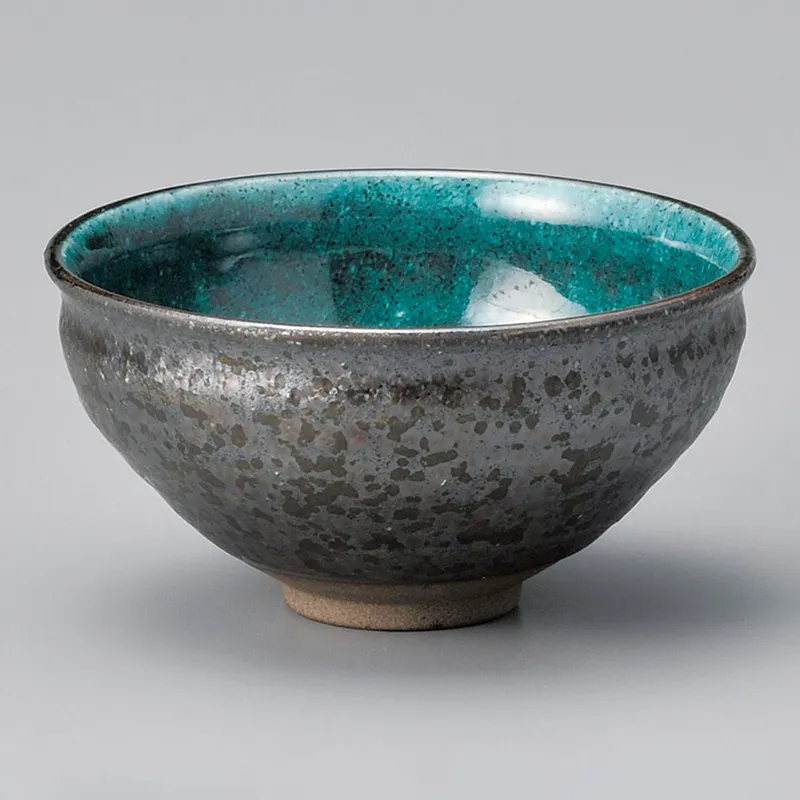 鉄結晶京型抹茶碗(抹茶碗)|食器通販の陶磁庵