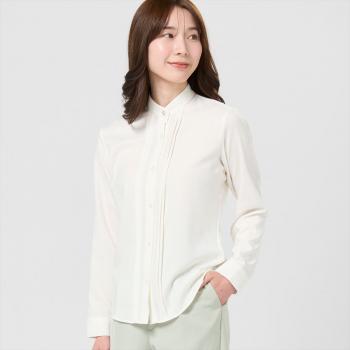 COFREX】 スタンドタック 長袖 レディースデザインシャツ(S オフ