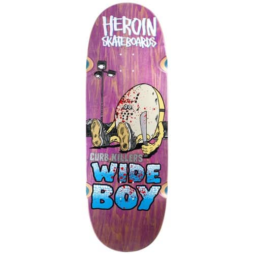 Heroin Curb Killer Wide Boy 10.75 Skateboard Deck | Tactics