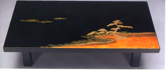 輪島塗座卓・州浜蒔絵 1,595,000円（税込） | 輪島塗の塗師屋 輪島漆器