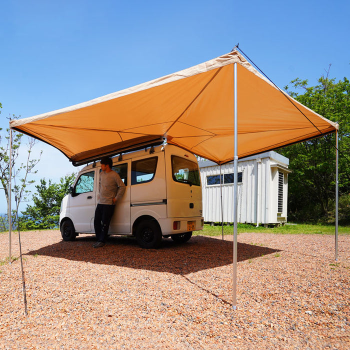 在庫処分！サイドタープ ハイエース バンライフ車中泊 キャンピングカー