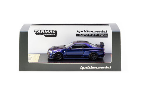 Ignition Model 1/64 Nismo R34 GT-R Z-tune Purple Metallic - Tarmac