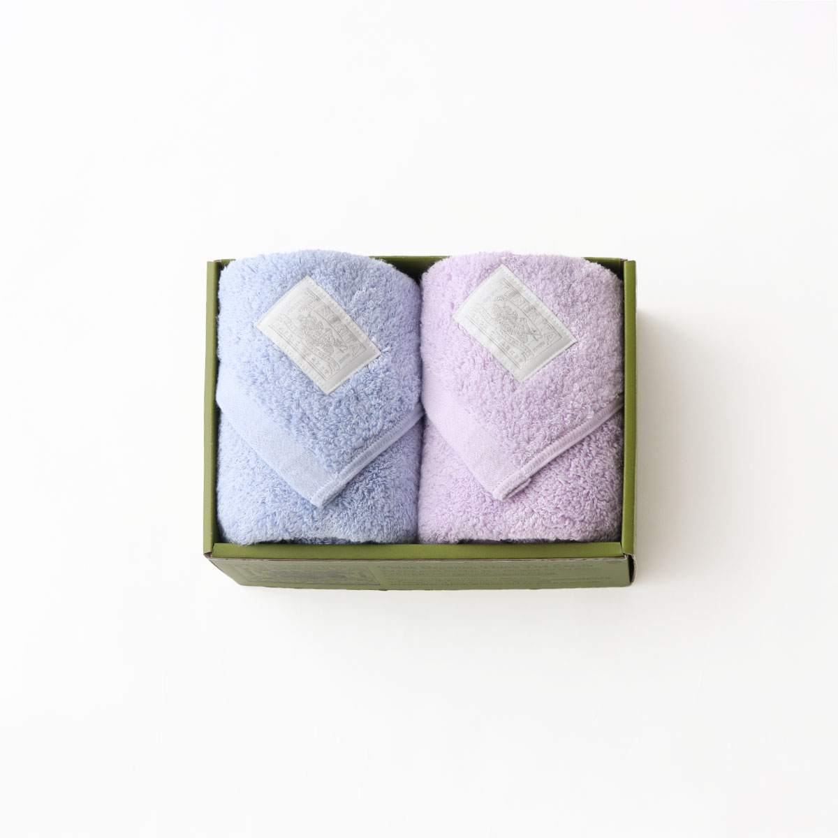 超甘撚りエクストラリッチフェイスタオル2枚セット(ペールブルー